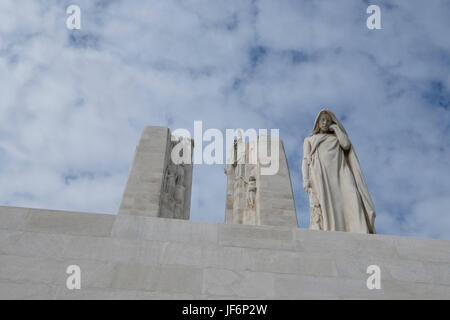 Die kanadischen National Vimy Memorial, Frankreich Stockfoto