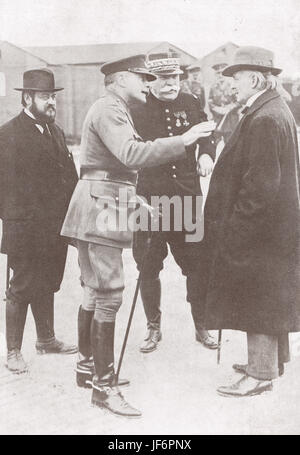 Lloyd George & Douglas Haig, Frankreich 1916 Stockfoto