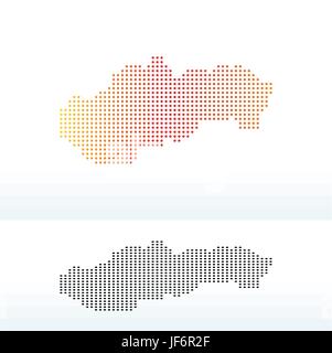 zeigen Sie, zeigen Sie, interpretieren Sie, kulturellen, politischen, Diagramm, Grafik, Slowakei, Stock Vektor