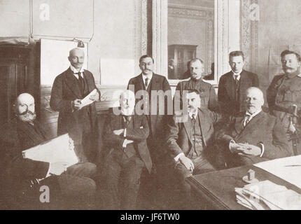 Staats-und Regierungschefs russische Februarrevolution 1917 Stockfoto