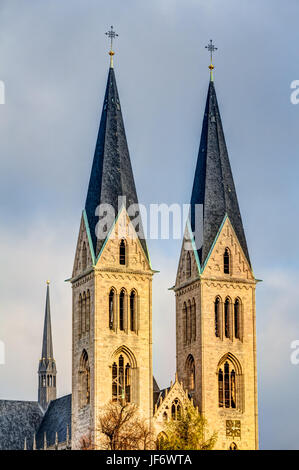 Kirche in Halberstadt Stockfoto
