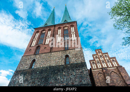 St.-Nikolaus-Kirche (Nikolaikirche) ist die älteste Kirche in Berlin, Deutschland. Stockfoto