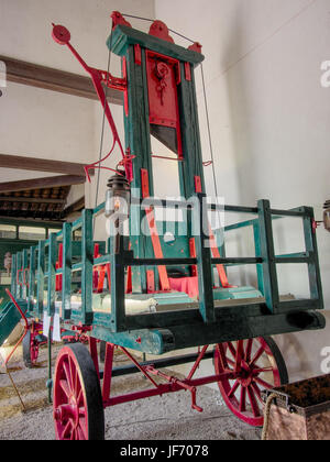 1794 Guillotine mobile, Musée Maurice Dufresne Foto 2 Stockfoto