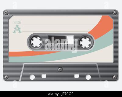 Oldschool retro Kassette Stock Vektor