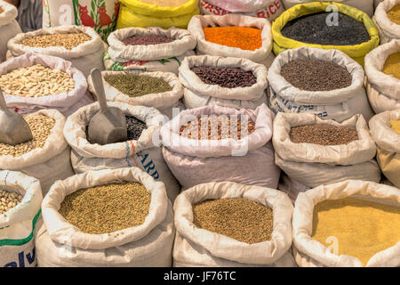 Markttag in Daliyat al-Karmel, Drusen Stadt auf Carmel Berg, im israelischen Haifa District. Stockfoto