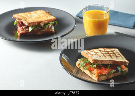 Traditionelle amerikanische Frühstück Stockfoto