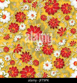 abstrakte nahtlose floral ornament Stock Vektor