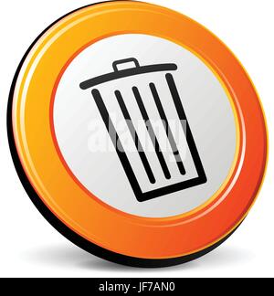 löschen, zu beseitigen, zu beenden, löschen, entfernen, isoliert, Reflexion, Trash, Stock Vektor
