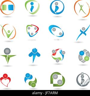 Menschen, Menschen, Menschen, Folk, Personen, Mensch, Mensch, Sammlung, Stock Vektor