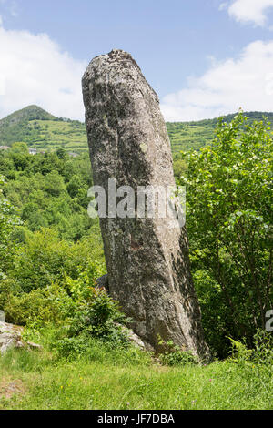 Menhir De Counozouls Stockfoto