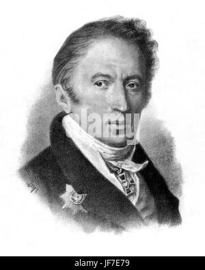 Nikolai Mikhailovich Karamzin - Porträt des russischen Autors. 1. Dezember 1766-22 Mai 1826.  Autor der Geschichte des russischen Staates. Stockfoto