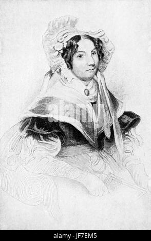 Jessie Lewers Thomson war Robert Burns Krankenschwester für die letzten 6 Monate seines Lebens, eine Frau Burns schrieb in seiner Poesie und wähnte sich in verliebt und ein englischer Schriftsteller: 1778 – 1855. RB: Schottische Dichter und Lyriker, 25. Januar 1759 – 21. Juli 1796. Stockfoto
