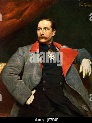 Wilhelm II. (Prinz Friedrich Wilhelm Viktor Albert von Preußen;  / Prinz Friedrich Wilhelm Viktor Albert von Preußen). Gemälde von Max Koner (1854-1900) der letztes deutsche Kaiser und König von Preußen. 27. Januar 1859 – 4. Juni 1941. Stockfoto