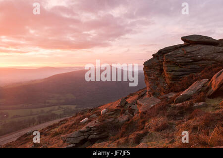 Bamford Edge, Peak District, Derbyshire Stockfoto
