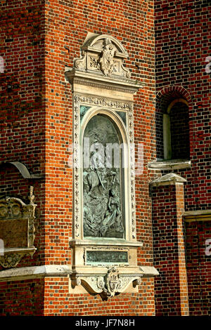 Um den Speicher des Königs Jan III Sobieski, St. Maria Kirche, Rynek Glowny, Krakau, Polen Stockfoto