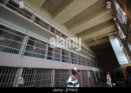 Eindrücke von der Insel Alcatraz in der Bucht von San Francisco aus 1. Mai 2017, Kalifornien USA Stockfoto