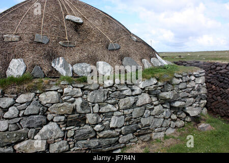 Arnol Blackhouse, Isle of Lewis und Harris, Schottland Stockfoto