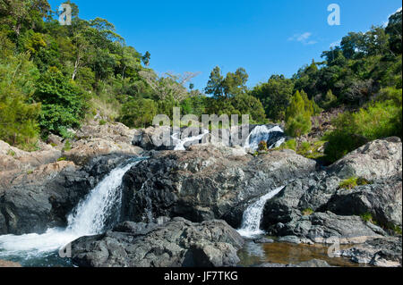 Wasserfälle von Ciu an der Ostküste von Grande Terre, Neukaledonien, Melanesien, Südsee Stockfoto