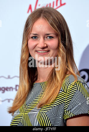 Barbora Krejcikova Teilnahme an der jährlichen Pre-Wimbledon WTA party im Roof Gardens, Kensington, London Stockfoto