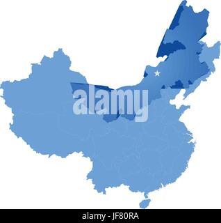 blau, zeigen, show, Kultur, Kunst, politische, Grafik, Illustration, China, Stock Vektor