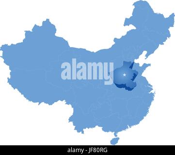 blau, zeigen, show, Kultur, Kunst, politische, Grafik, Illustration, China, Stock Vektor