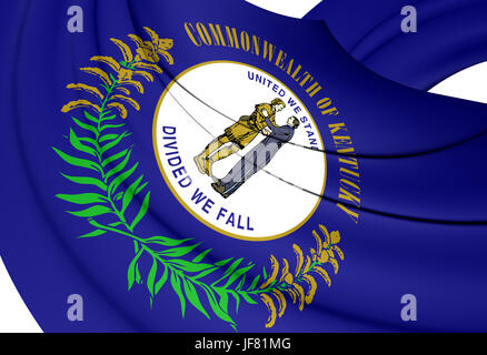 Flagge von Kentucky Stockfoto