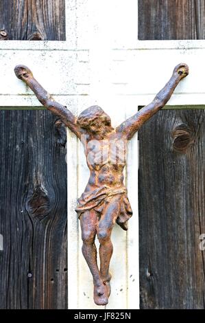 Die in Rust im Alter von Christus am Kreuz Stockfoto