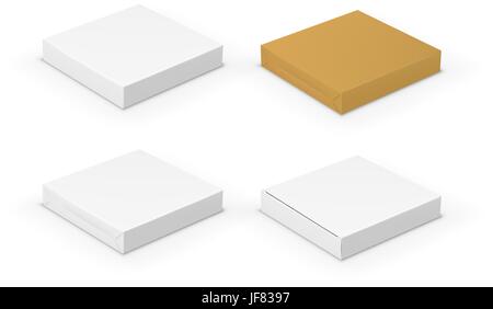 Reihe von Boxen Stock Vektor