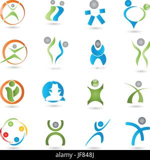 Menschen, Menschen, Menschen, Folk, Personen, Mensch, Mensch, Wirtschaft Stock Vektor