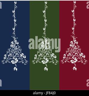 Weihnachten Hintergrund mit geschmückter Weihnachtsbaum Stock Vektor