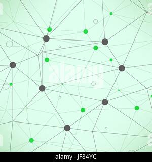 Abstrakten geometrischen Hintergrund. Abstrakte geometrische Muster auf grünem Hintergrund. Stock Vektor