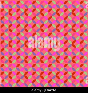 Abstrakte Retro-geometrische Kreismuster. Roter Kreis geometrischen Hintergrund Stock Vektor