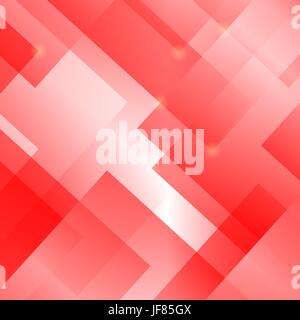 Abstrakt rot Quadrate Hintergrund. Rote geometrische Muster. Stock Vektor