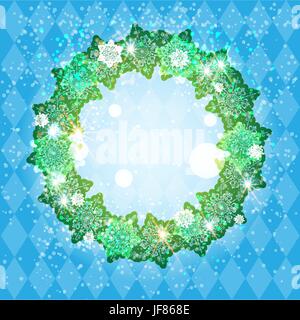 Urlaub Winter frame Stock Vektor