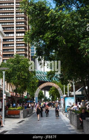 Queen Street Mall, Brisbane City Centre, Australien Stockfoto