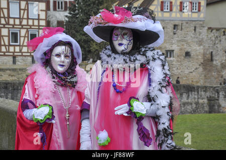 Angepasst Karneval in Venedig, Schwäbisch Hall Stockfoto