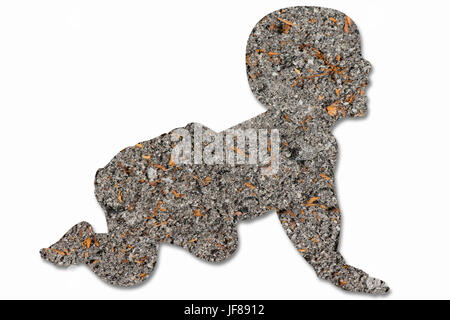 Zigaretten sucht Gefahr für Kinder Stockfoto