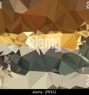 Französische Beige abstrakte niedrige Polygon-Hintergrund Stock Vektor