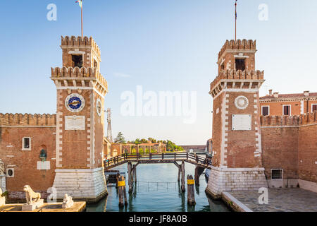 Venedig Arsenale Eingang Stockfoto