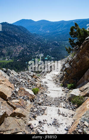 Rush Creek Trail in den Sierra Nevada Bergen oberhalb der Berggemeinde von June Lake Stockfoto