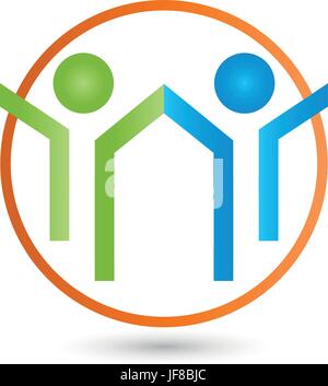 Menschen, Menschen, Menschen, Folk, Personen, Menschen, Menschen, Partnerschaft, Stock Vektor