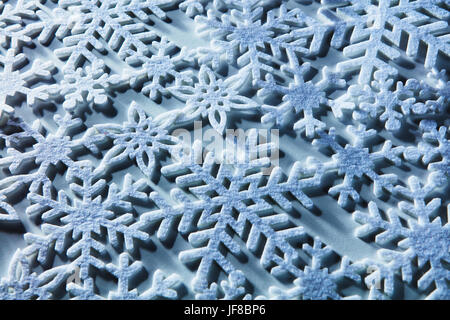 Schneeflocken auf Hintergrund Stockfoto