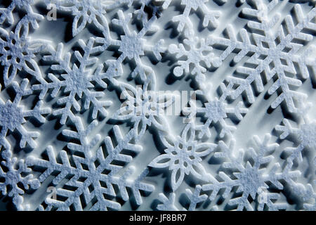 Blau eisigen Hintergrund mit Schneeflocken Stockfoto