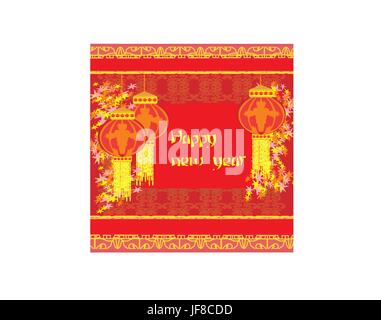 Laternen bringt Glück und Frieden, dass das Gebet während des Mid-Autumn Festival für chinese New year Stock Vektor