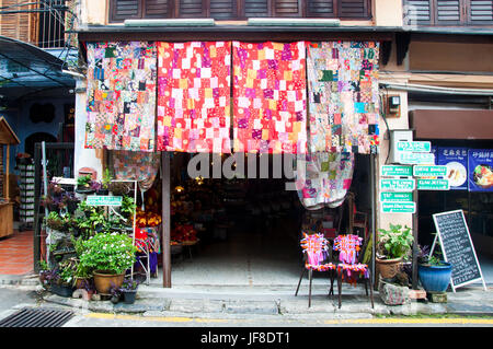 Souvenir-Shop in Penang Stockfoto