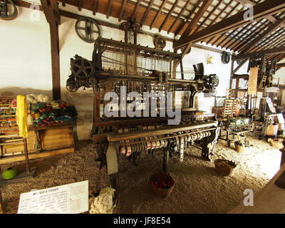 Webstuhl Zimmer, Musée Maurice Dufresne Foto 14 Stockfoto