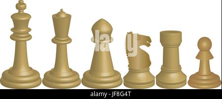 Schachfiguren Stock Vektor