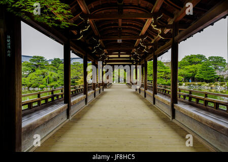 Heian Jingu, Taihei-Kaku, Brücke-Halle, Stockfoto