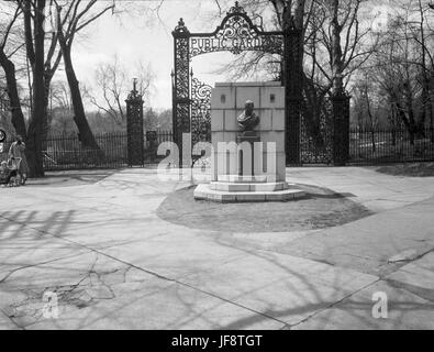 Public Gardens, Halifax, Nova Scotia, Kanada - Ein Blick auf alte Architektur, alten Charme im Herzen einer belebten Stadt Stockfoto