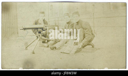 Mitrailleurs van Het 7de Linieregiment met Een Maxim Mitrailleur 31853706113 o Stockfoto